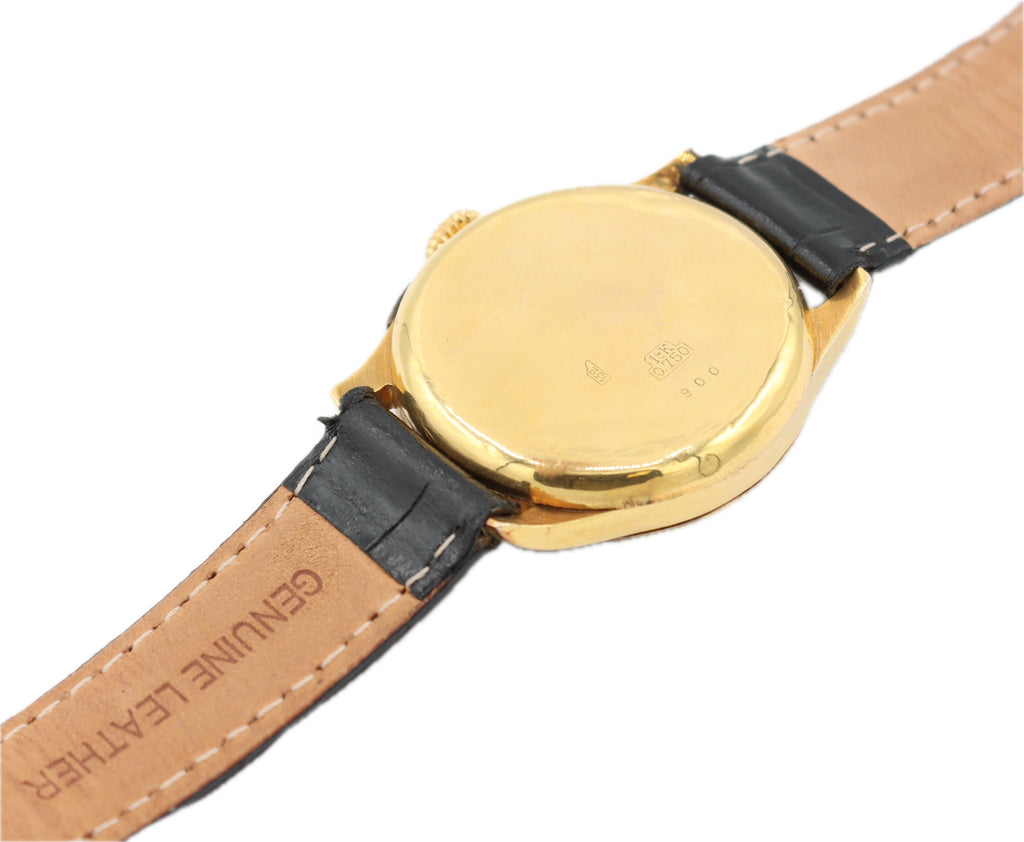 Baume & Mercier アンティーク ブラウン革ベルト 腕時計 Vintage Baume & Mercier Cylindrical Asymmetrical Ladies