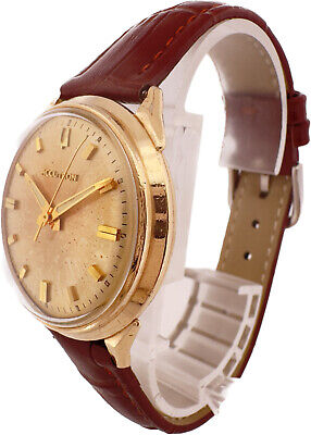Vintage Bulova Accutron Men's Tuning Fork Wristwatch 214 10k Gold Filled #2