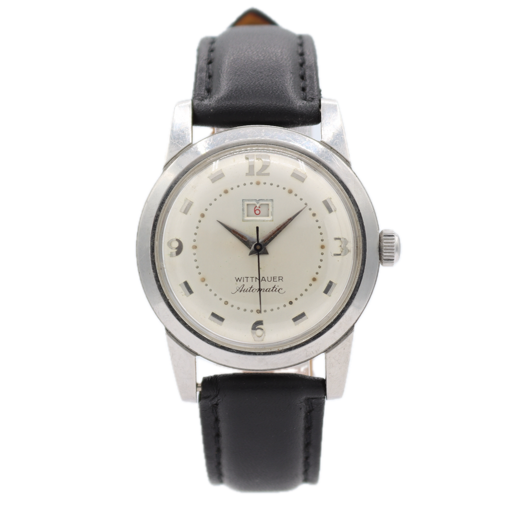 Vintage Wittnauer Power Reserve 17J Men's Automatic Wristwatch 11WIG Steel