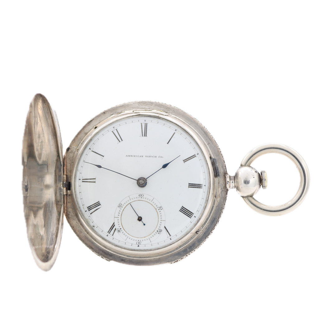 Antique 18s 1859 Appleton Tracy & Co. 16j Key Wind Hunter Pocket Watch Silver