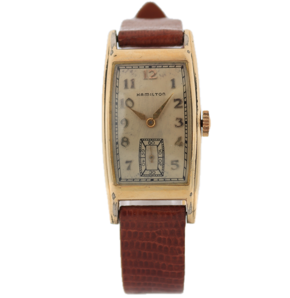 Vintage Hamilton Carlisle Men's Mechanical Wristwatch 980 USA 14k Gold Filled