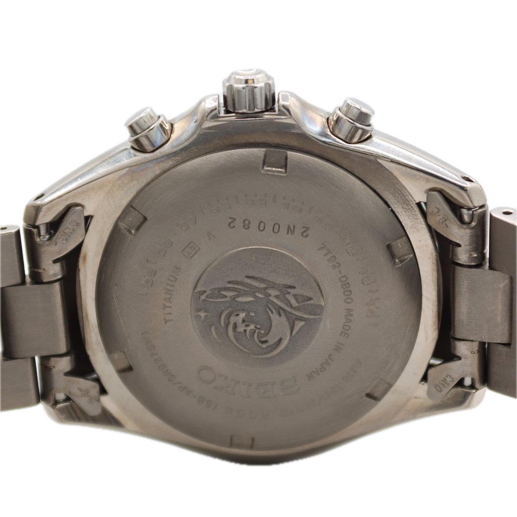 SEIKO チタニウム クロノグラフ 7T92-0ED0 Seiko Chronograph Sapphire 7T92 Original Watch Japan | eBay