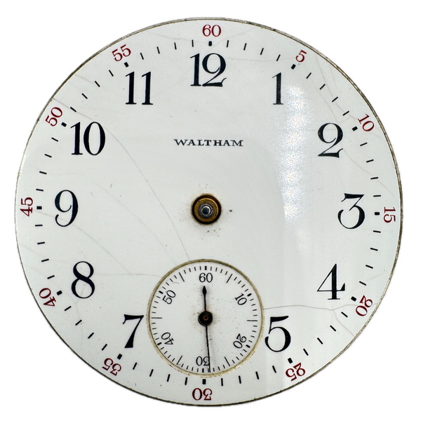 Antique 18s 1917 Waltham 7 Jewel Mechanical Pocket Watch Movement 18 USA