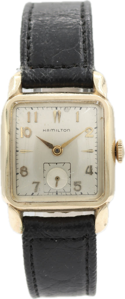 Vintage Hamilton Fulton Men's Mechanical Wristwatch 730 USA 10k Gold Filled