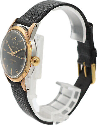 Vintage 33mm Baylor Power Reserve 17 Jewel Men's Wristwatch AS 1382 Gold Capped