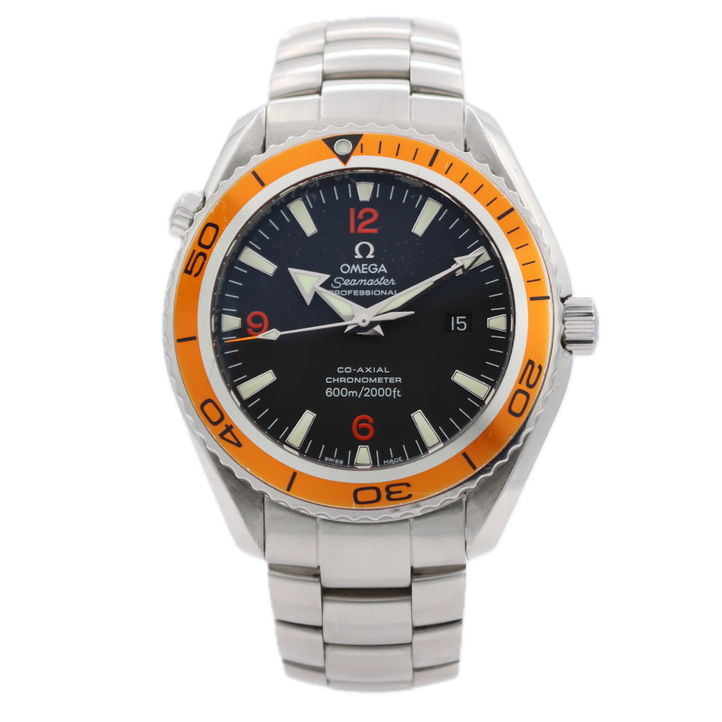 Omega 2209.50.00 Seamaster Planet Ocean Orange Men's Automatic Wristwatch Steel
