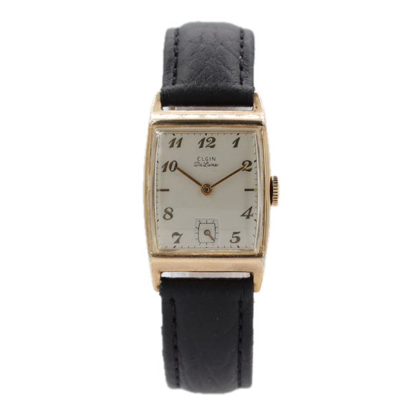 Vintage Elgin De Luxe 17 Jewel Men's Mechanical Wristwatch 558 USA 10k GF