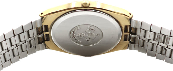 Vintage 33mm Omega Seamaster Men's Quartz Wristwatch 1425 Swiss Gold Plated
