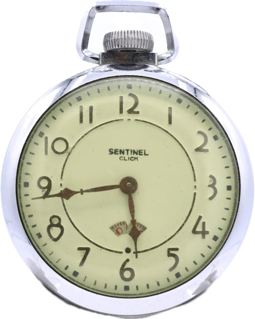 Vintage 16S E. Ingraham Co. Sentinel Secometer Mechanical Pocket Watch w Box