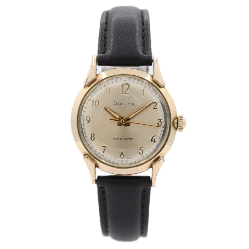 Vintage 1968 Bulova 2062 Elegant Men's Mechanical Wristwatch 11BLAC 10k RGP
