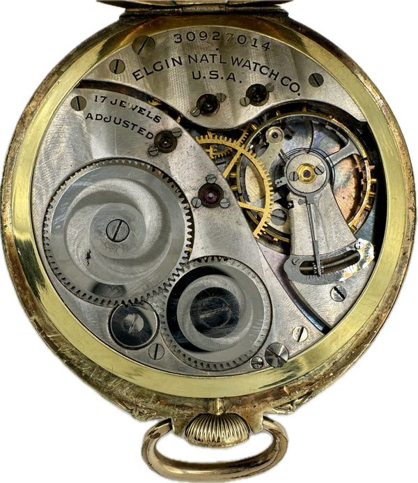 Antique 12S Elgin 17 Jewel Mechanical Pocket Watch Grade 479 14k Gold Filled