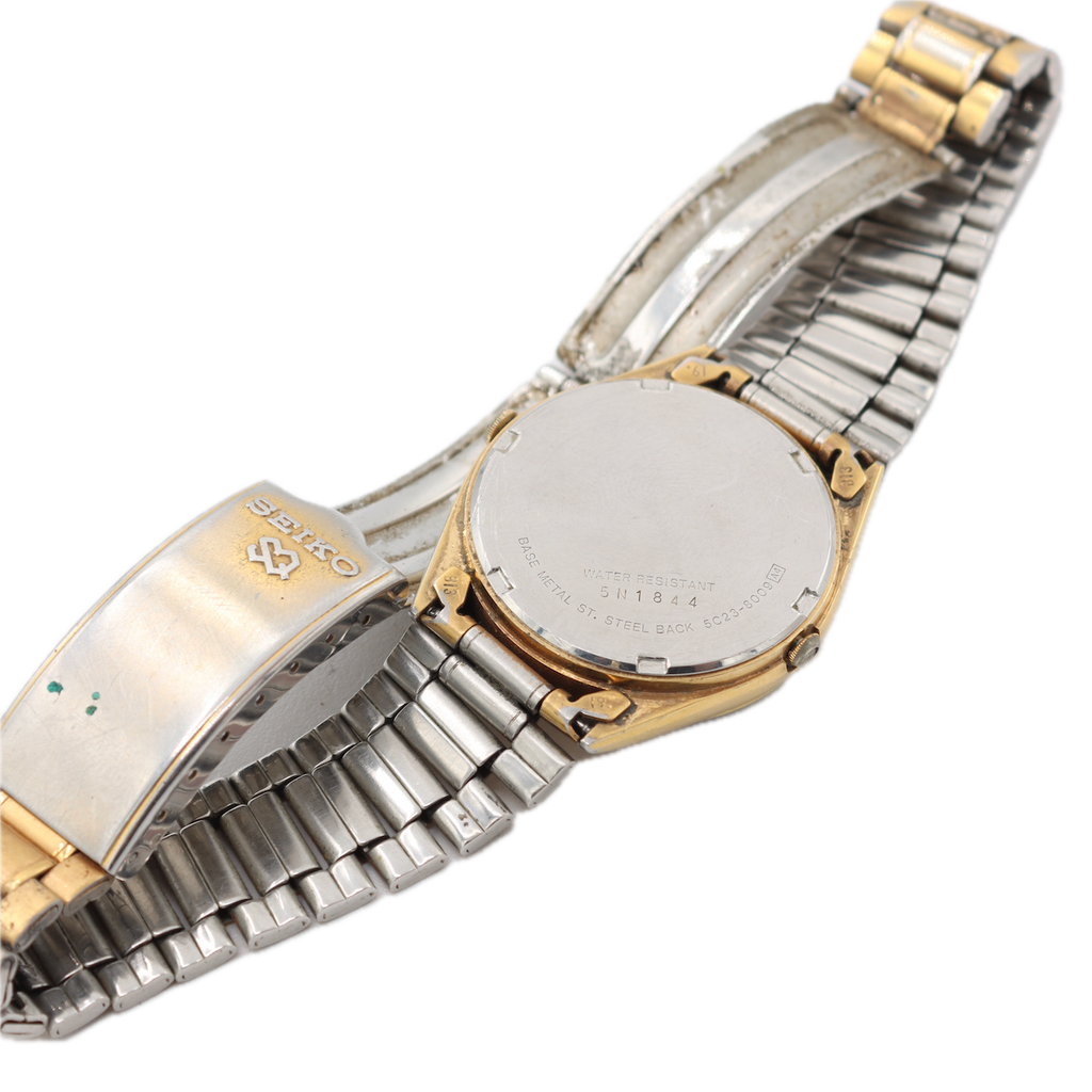 Vintage Seiko 5C23-8009 A4 Alarm Men's Quartz Wristwatch Japan