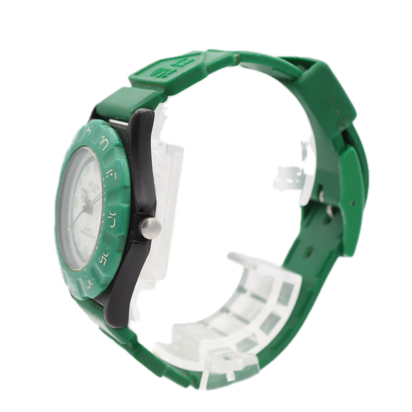 Vintage Gruen GR 1404 Green F1 Men's Quartz Wristwatch Plastic & Steel