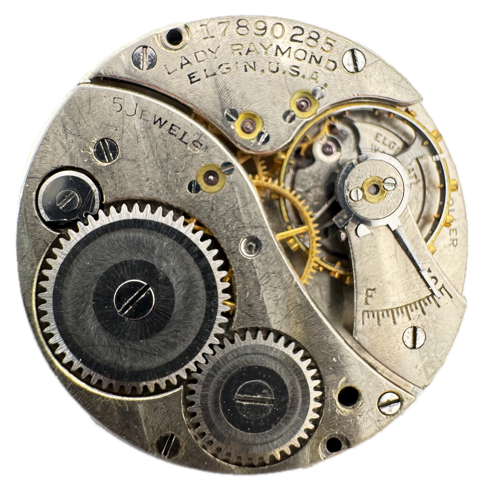 Antique 6/0s Elgin Lady Raymond 15 JMechanical Pocket Watch Movement 399 fRepair