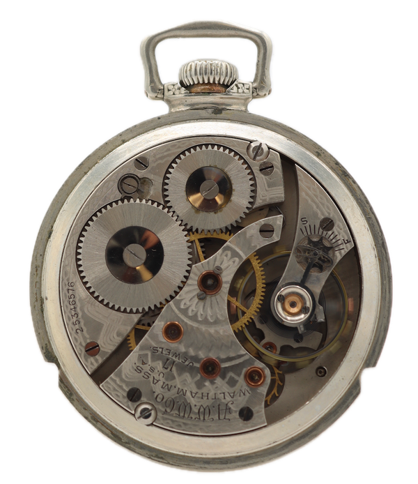 Vintage 16 Size 1926 Waltham 17 Jewel Mechanical Pocket Watch Grade 625 Nickel