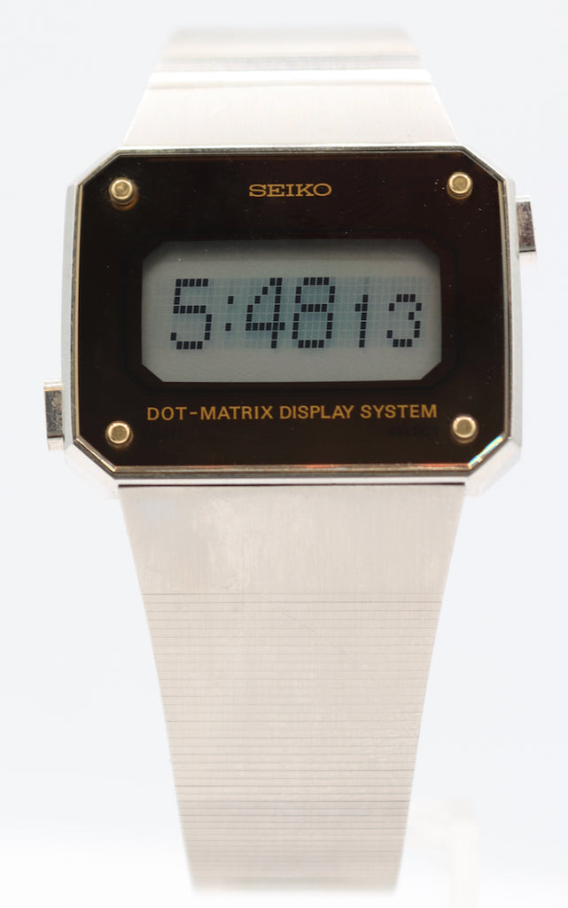 Vintage 1980 Seiko D031-401H Dot Matrix Men's Quartz LCD Wristwatch D031 Steel