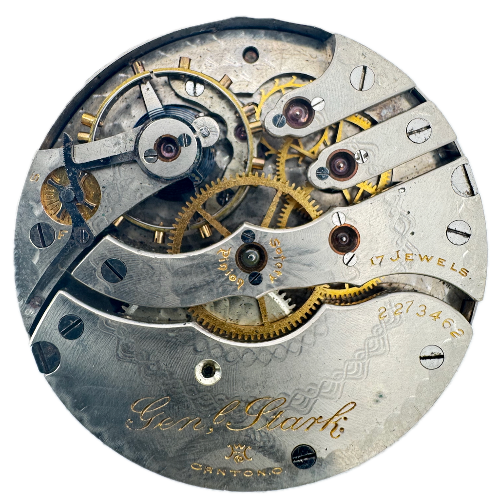 Antique 16s 1906 Hampden 17j Mechanical Hunter Pocket Watch Movement USA