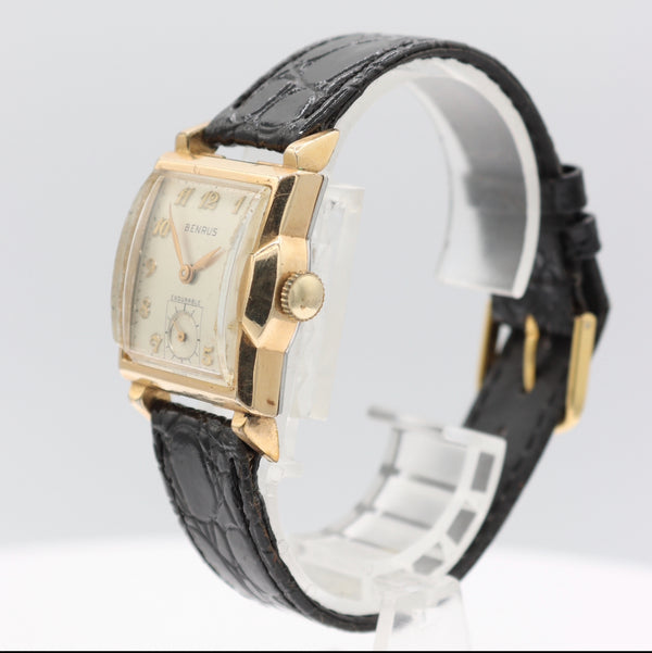 Vintage Benrus Endurable Men's Mechanical Wristwatch BA4 USA Gold Filled