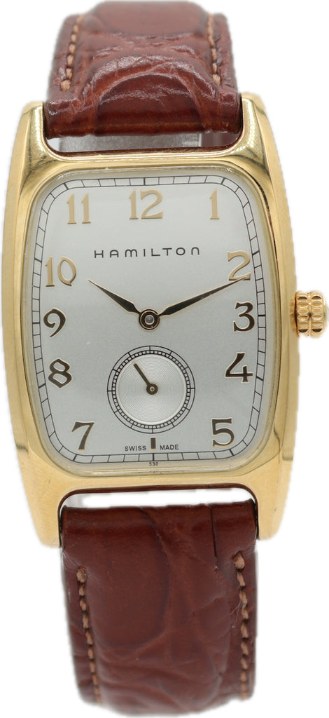 Vintage Hamilton Bolton American Classic Men's Quartz Wristwatch Swiss Steel