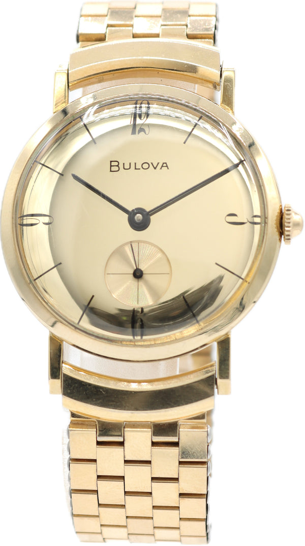 Vintage 32mm 1958 Bulova President Men's Mechanical Wristwatch USA Full Set