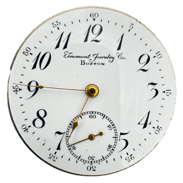 Antique 16s 1857 Tremont Mechanical Open Face Pocket Watch Movement Boston USA