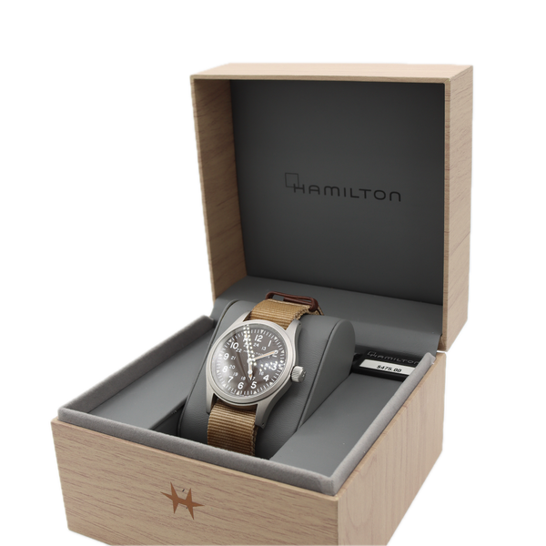 Hamilton H694290 Khaki Field Men's Mechanical Wristwatch 2801-2 Swiss Steel