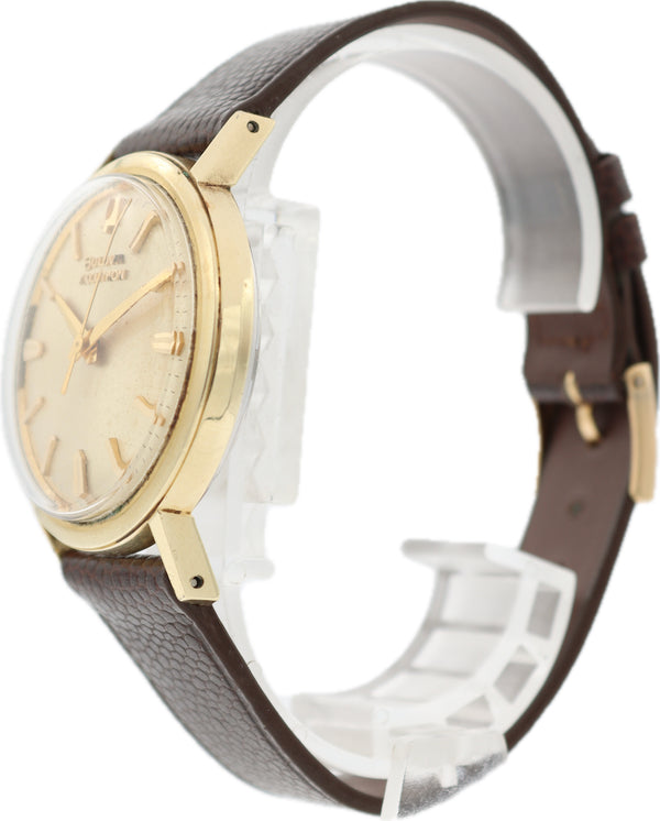 Vintage 36mm 1963 Accutron Men's Tuning Fork Wristwatch 214 Swiss Gold Cap