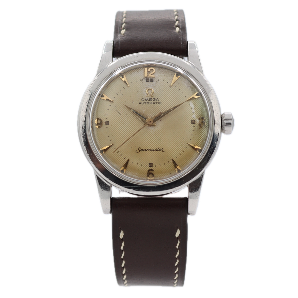 Vintage 1952 Omega 2577-9H Seamaster Men's Automatic Wristwatch 351 Swiss Steel