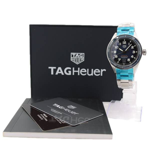 42mm TAG Heuer WBE5116.EB0173 Autavia Men's Automatic Wristwatch Steel With Box