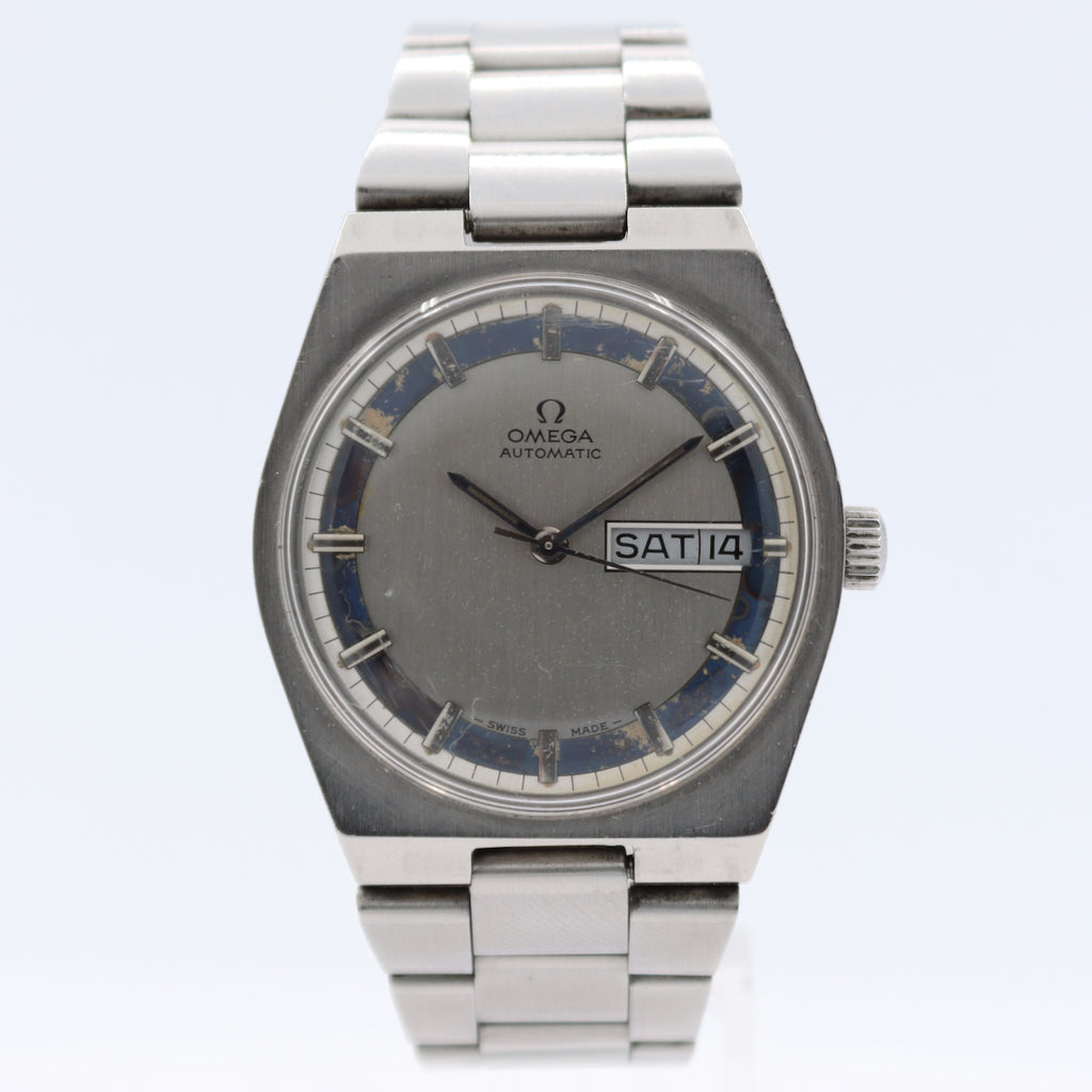 Vintage 34.5mm 1970 Omega 166.0142 Day Date Men's Automatic Wristwatch 750