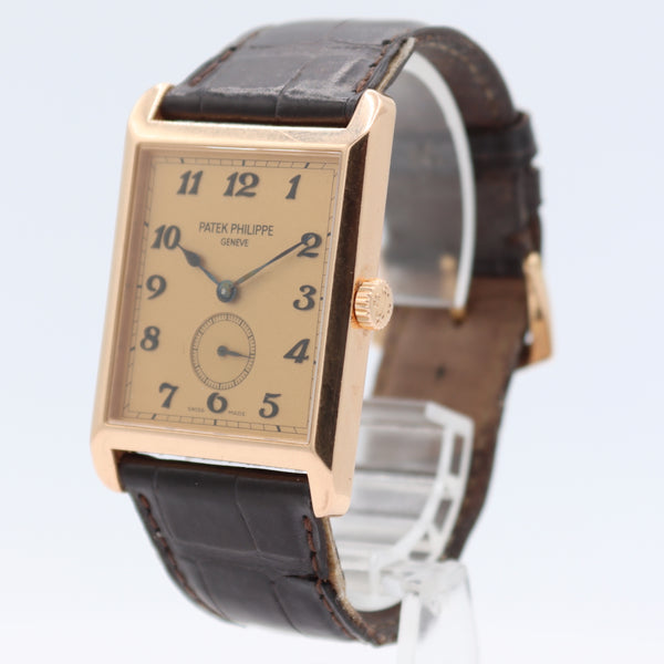 30mm Patek Phillipe 5109R Gondolo Men's Mechanical Wristwatch 215 PS Swiss 18kRG