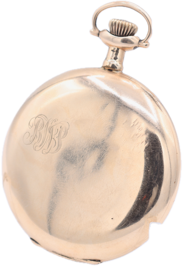 Antique 12s 1914 Hamilton 19 Jewel Open Face Pocket Watch 900 Permenant GFUSA