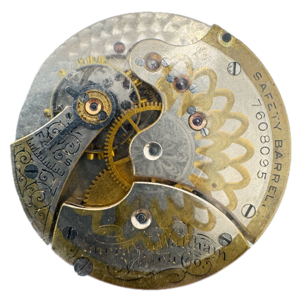 Antique 6s Waltham 1890 Mechanical Hunter Pocket Watch MovementSeaside fRepair