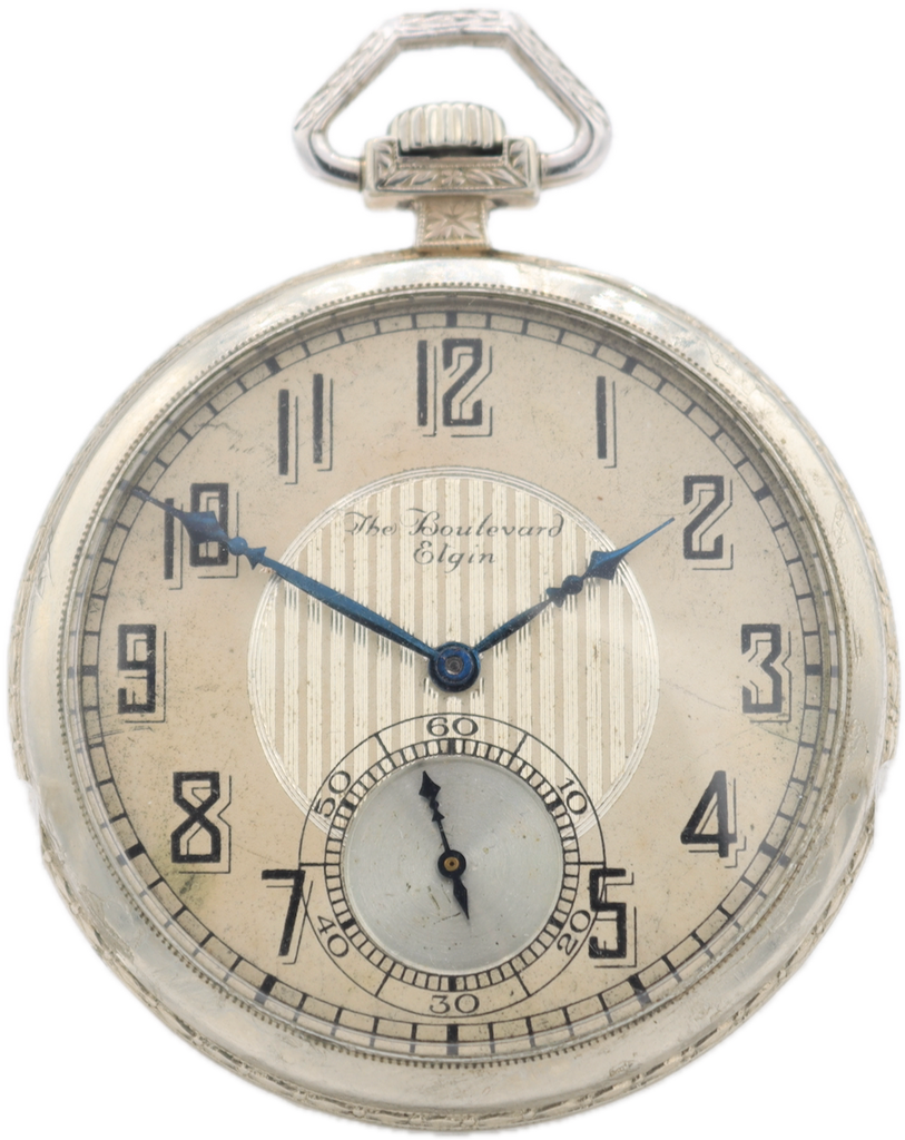 Vintage 12s 1925 Elgin The Boulevard 15 Jewel Mechanical Pocket Watch 315