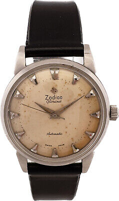 Vintage Zodiac Glorious 21J Men's Automatic Wristwatch Picard 684 AS 1424 Steel