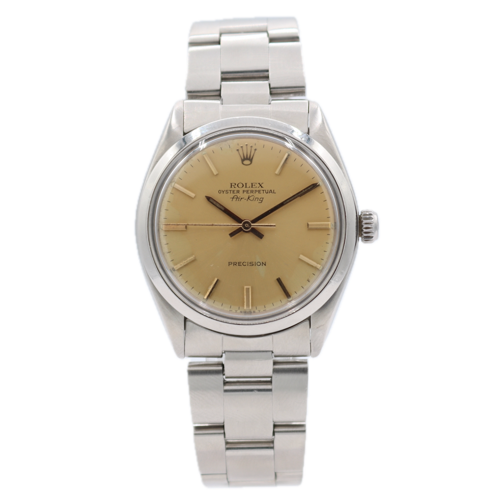Vintage 1979 Rolex 5500 Air King 26J Men's Automatic Wristwatch 1520 Swiss Steel