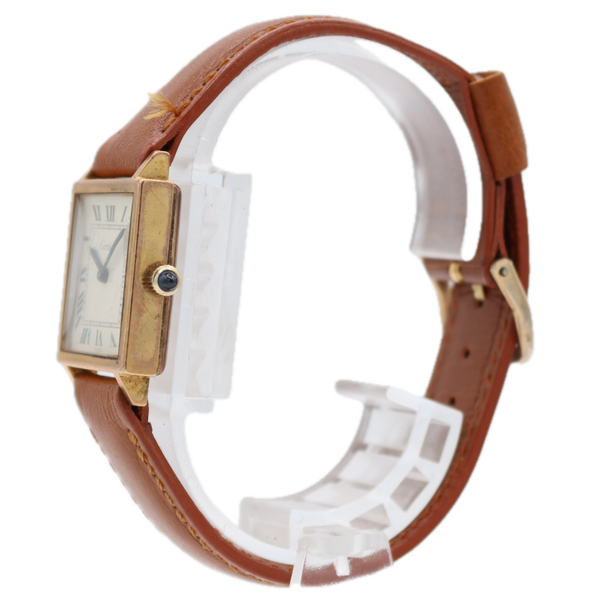 Vintage 22mm Cartier Pre-Must Ladies Mechanical Wristwatch Swiss Square Tank