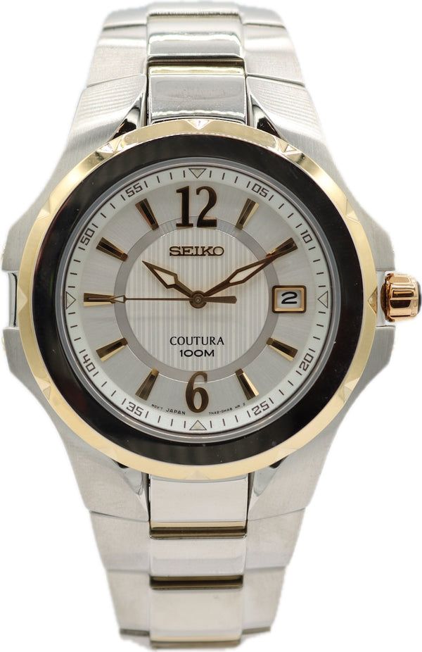 43mm Seiko 7N42-0EJ0 Coutura Men's Quartz Wristwatch 7N42 Japan Steel w Box