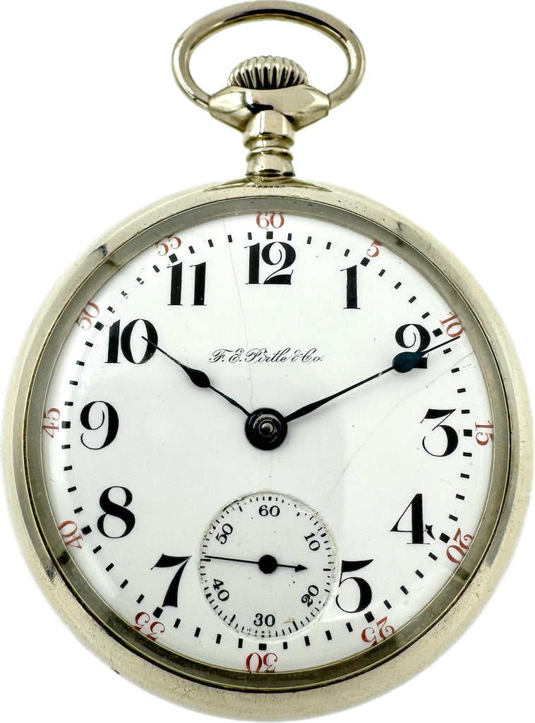 Antique 18S Hamilton F.E. Pirtle & Co. Mechanical Pocket Watch 924 Silverode