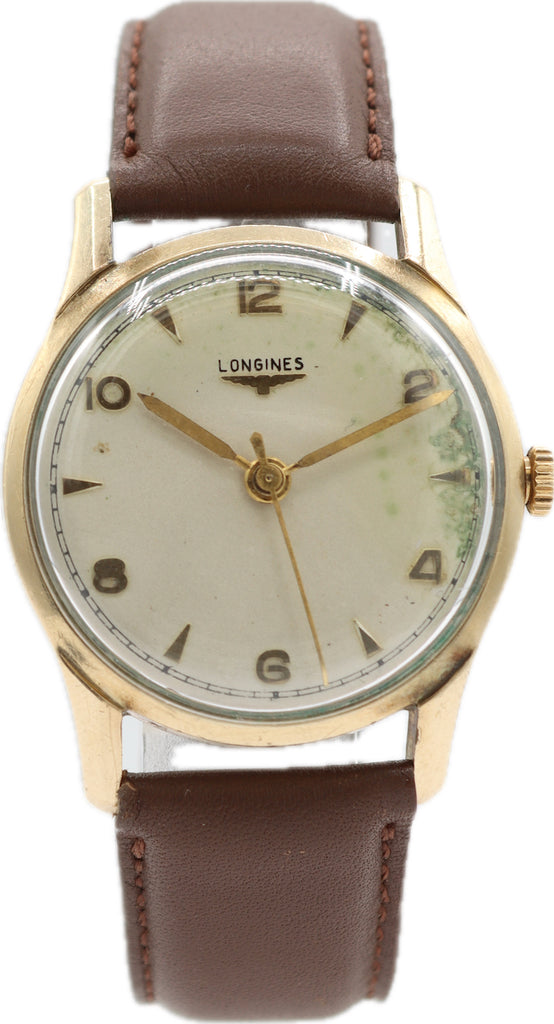 Vintage 32mm Longines Men's Mechanical Wristwatch 23ZS Swiss 10k Gold Filled