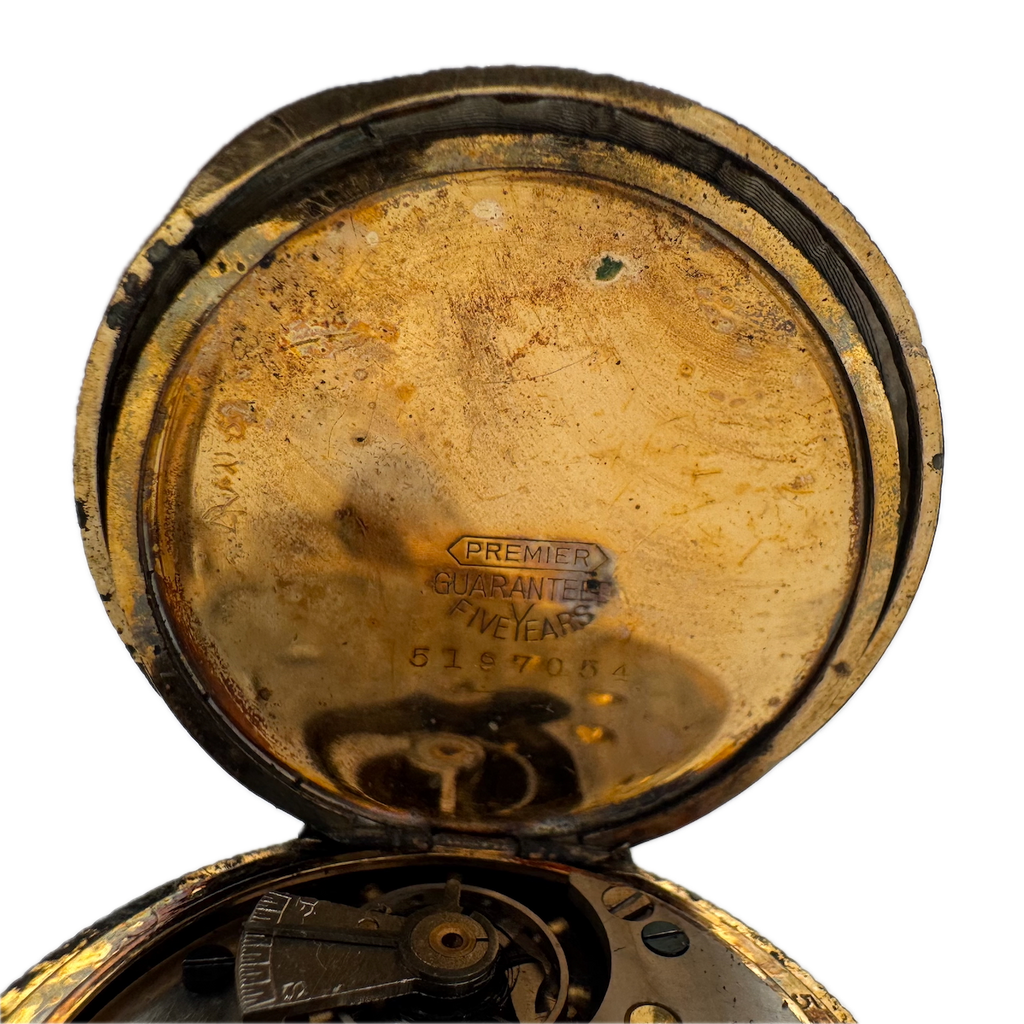 Antique 6 Size Columbia Mechanical Hunter Pocket Watch New York Antique 6 Size Columbia Mechanical Hunter Pocket Watch New York