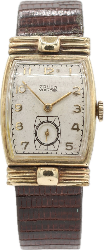 Vintage 22mm Gruen 430-457 Veri-Thin Men's Mechanical Wristwatch 430 USA 10k GF