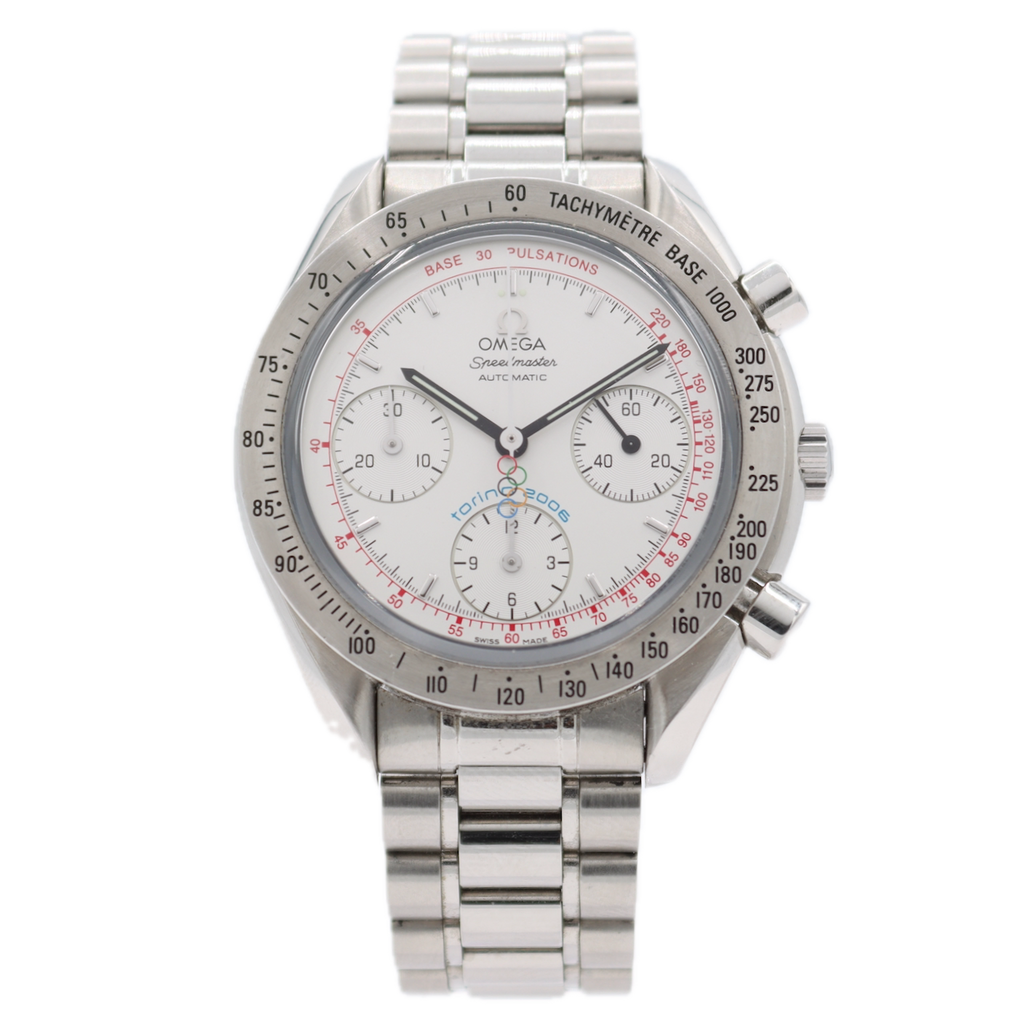 39mm 2006 Omega 3538.30 Speedmaster Men's Automatic Wristwatch Torino 2006 LE