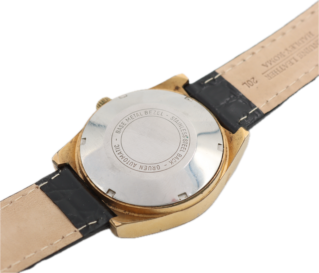 Vintage 37mm Gruen Digital Jump Hour Men's Automatic Wristwatch