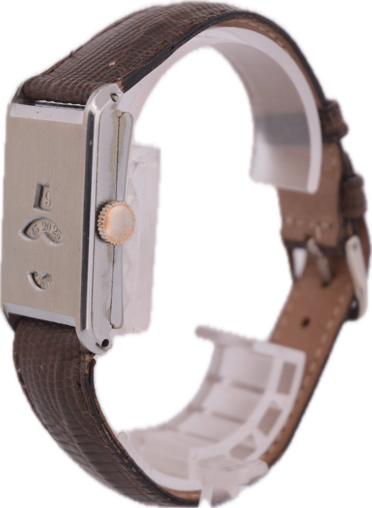 Vintage Laco Direct Read / Jump Hour 15 Jewel Men's Mechanical