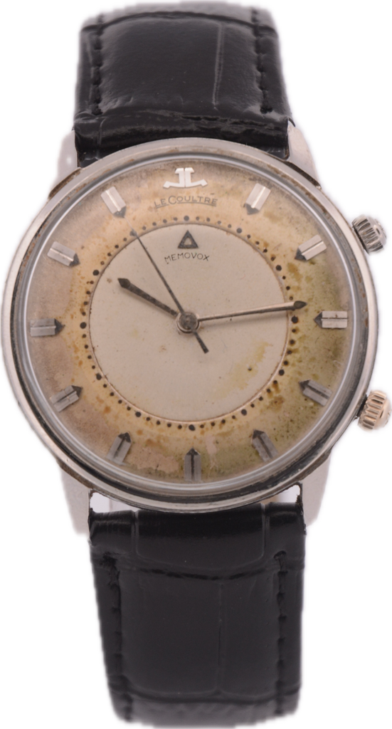 Vintage LeCoultre 2677-910/911 Memovox Men Mechanical Wristwatch K910 Steel USA