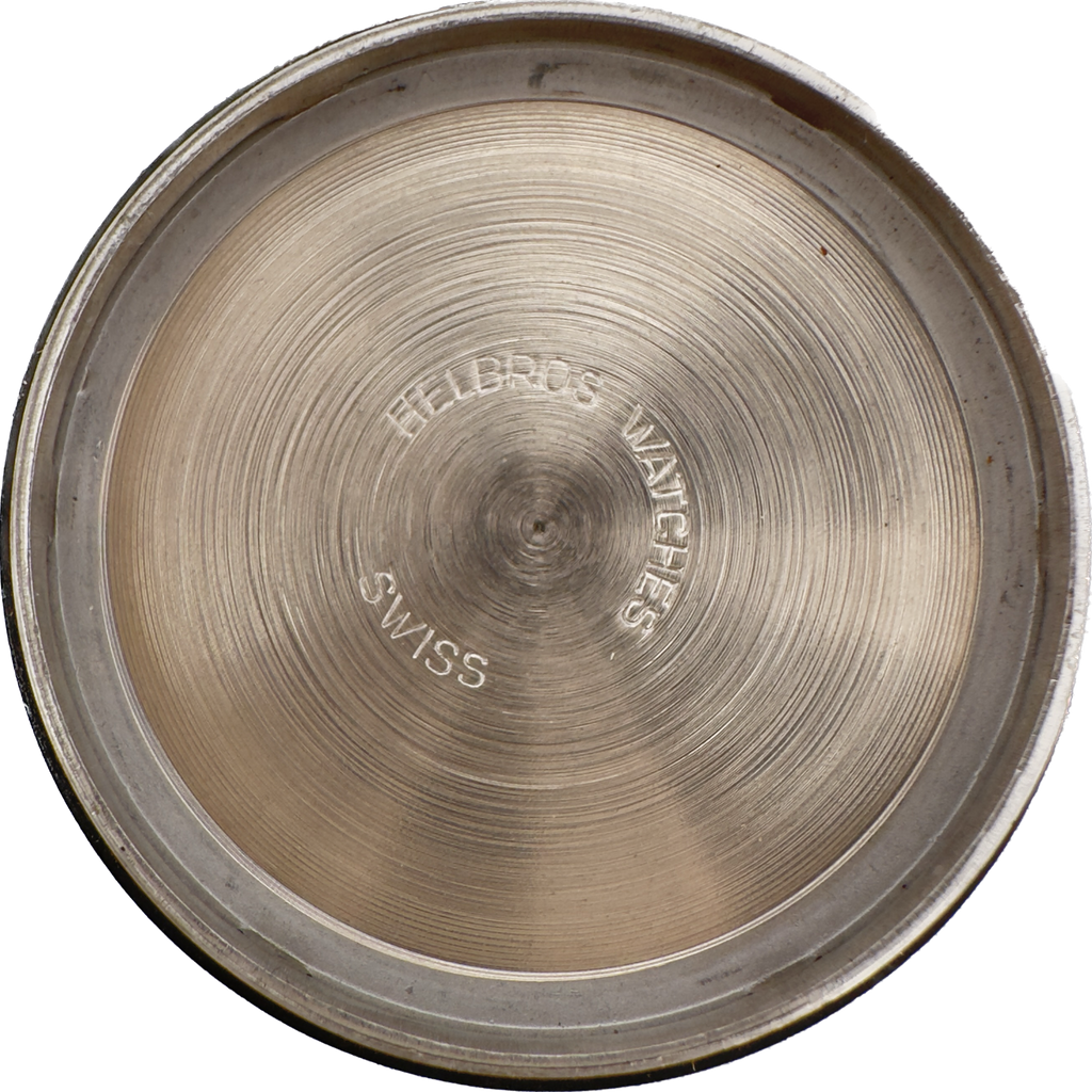 Vintage 37mm Helbros Invincible 17Jewel Men Chronograph Wristwatch