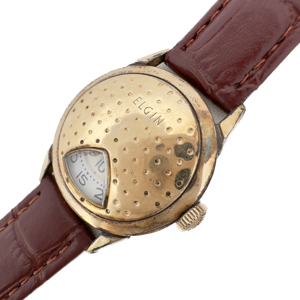 Vintage Elgin Direct Read Golf Ball 17 Jewel Men Mechanical