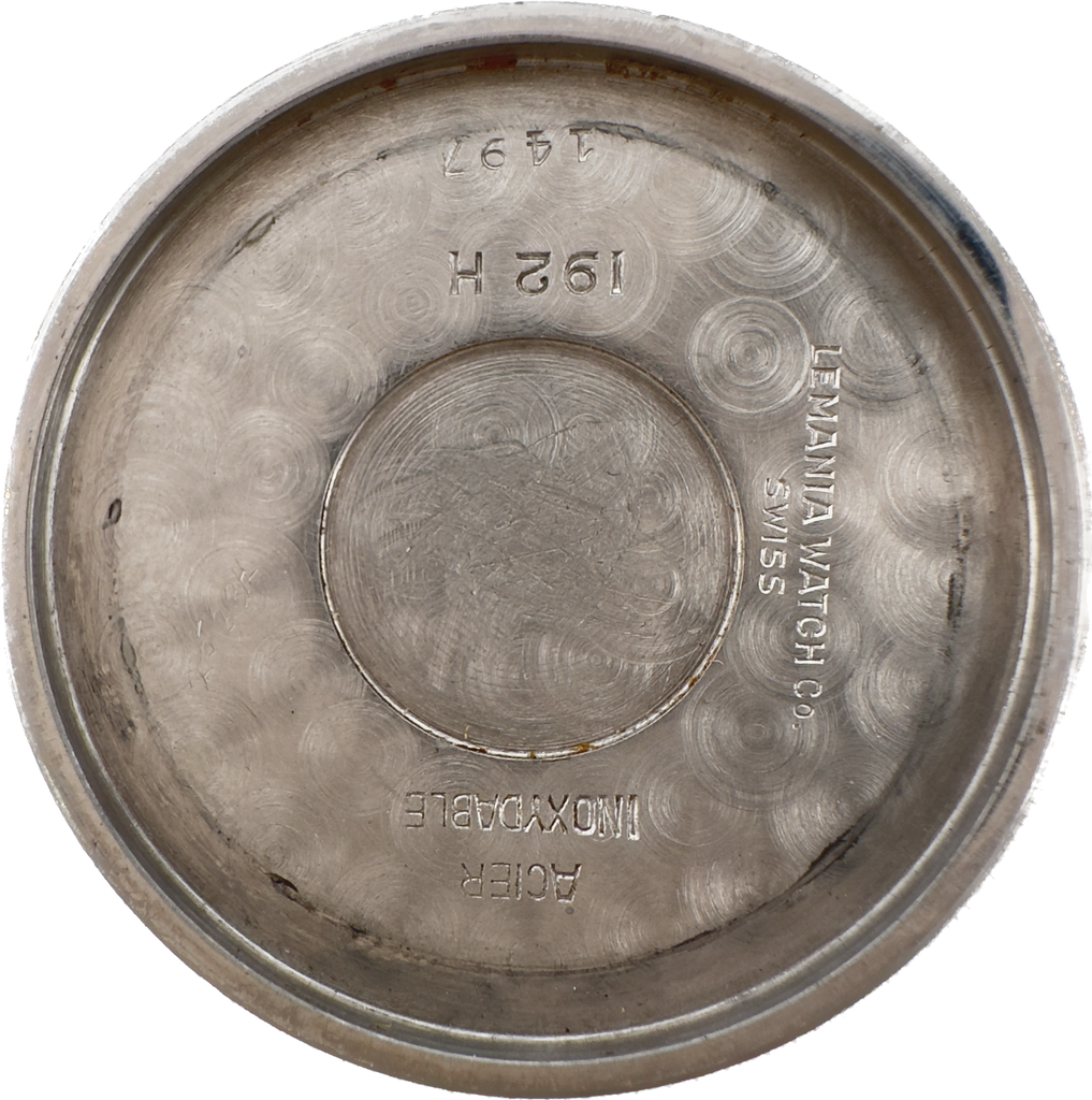 Vintage 32mm Lemania 192H Military Men Mechanical Wristwatch S27