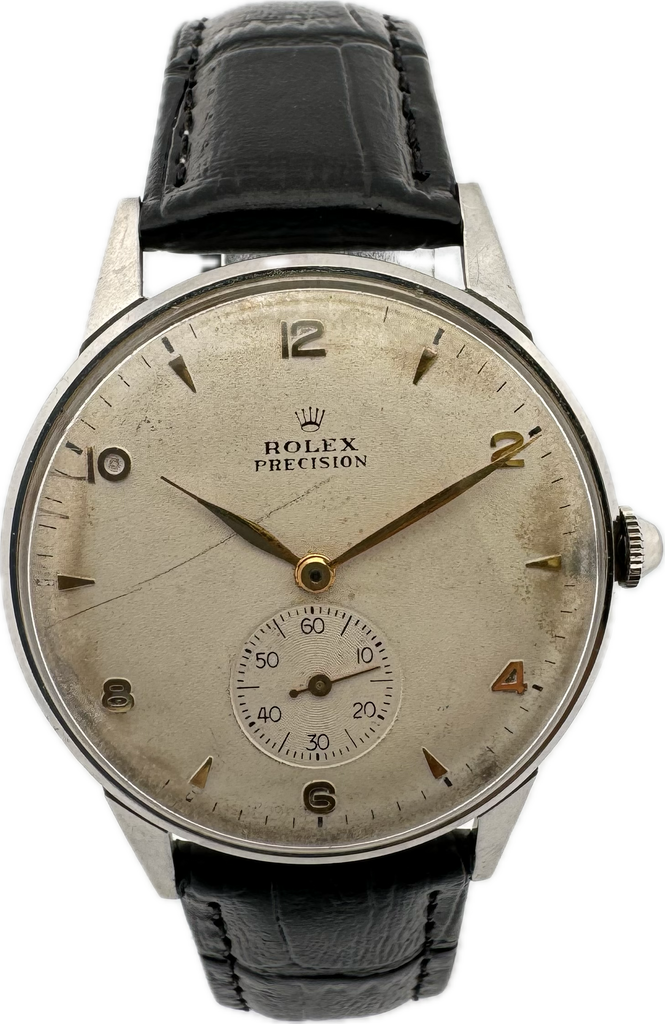 Vintage 35mm Rolex Ref. 4357 17 Jewel Men's Mechanical Wristwatch 700 Steel